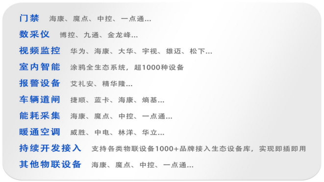 生态设备接入品牌